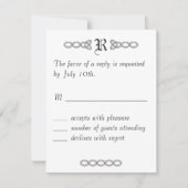 White Infinity Wedding RSVP (Voorkant)