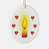 White Inspirerend quote design Keramisch Ornament (Rechts)