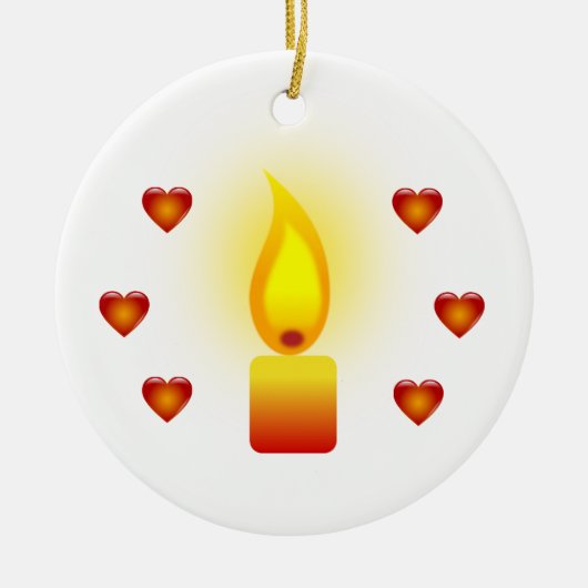 White Inspirerend quote design Keramisch Ornament (Voorkant)