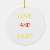 White Inspirerend quote design Keramisch Ornament (Achterkant)