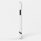 White iPhone case cover met tennisontwerp (Achterkant/rechts)