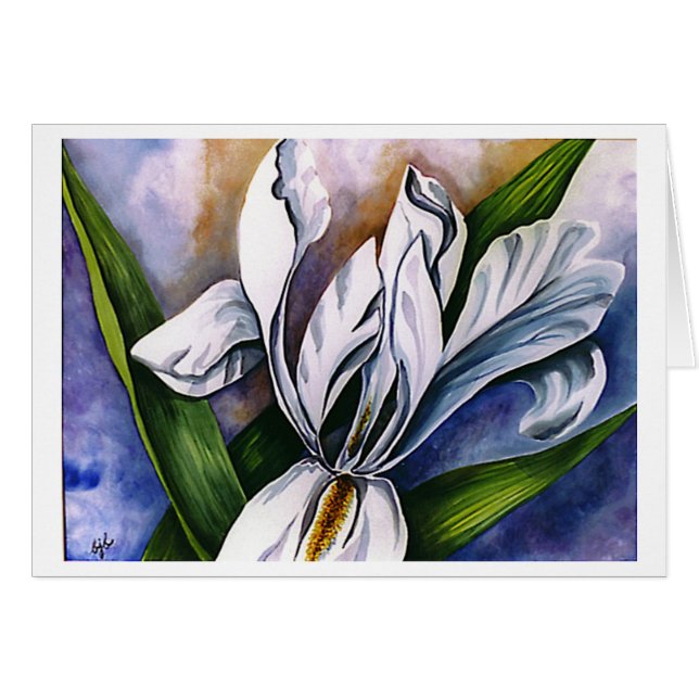 White Iris 2 van Barbara Beck-Azar (Voorkant Horizontaal)