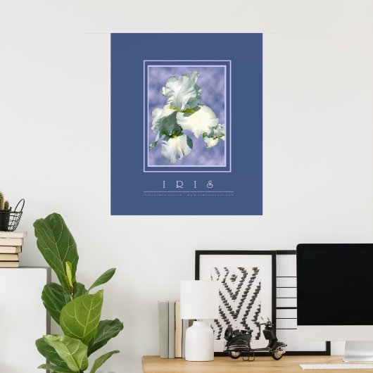White Iris Poster (Thuiskantoor)