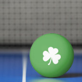 White Irish Shamrock | Groen Pingpongbal (Net)