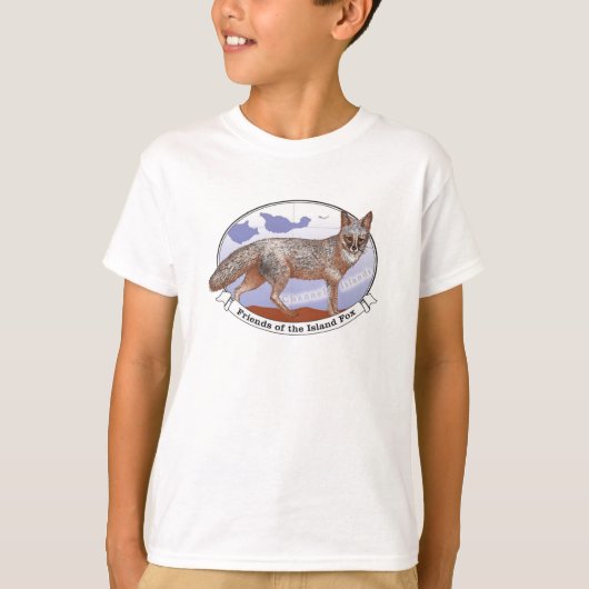 White Island Fox Logo kinder T-shirt met korte mou (Voorkant)