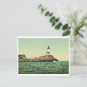 White Island Light, Isles of Shoals, NH Briefkaart (Staand voorkant)
