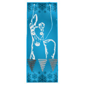 White Italian Greyhound Wijn Cadeautas (Achterkant)