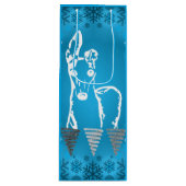 White Italian Greyhound Wijn Cadeautas (Voorkant)