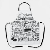 White Italian Pastas Schort (Voorkant)