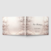 White Ivory Floral Guest Book Gastenboek
