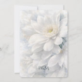 White Ivory Quiet Luxury Romantic Elegant Wedding  Kaart (Achterkant)