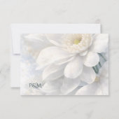 White Ivory Quiet Luxury Romantic Elegant Wedding  RSVP Kaartje (Achterkant)