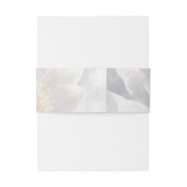 White Ivory Quiet Luxury Romantic Elegant Wedding  Uitnodigingen Wikkel (Achterkant Voorbeeld)