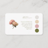 White & Ivory | Rose Wedding Attire Dress Code Informatiekaartje (Voorkant)