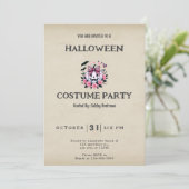 White Jack-O' Lantern Flowers  Halloween Kaart (Staand voorkant)