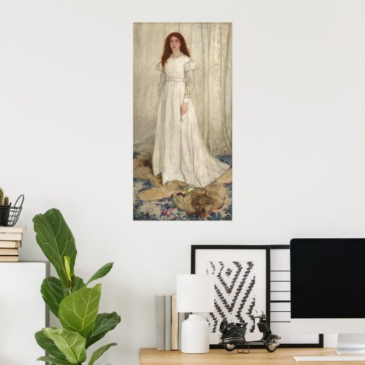White - James McNeill Whistler Fine Art Poster (Thuiskantoor)