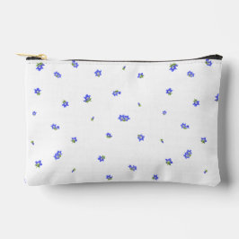 White Japanese Gentian Floral Pattern Etui