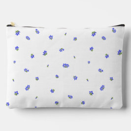 White Japanese Gentian Floral Pattern Etui