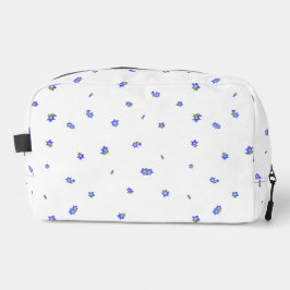 White Japanese Gentian Floral Pattern Toilettasje