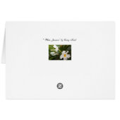 WHITE JASMINE BLANK CARD (Achterkant Horizontaal)