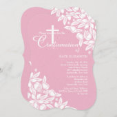 White Jasmine Invitation Kaart (Voorkant / Achterkant)