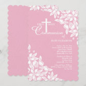 White Jasmine Invitation Kaart (Voorkant / Achterkant)