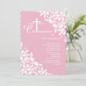 White Jasmine Invitation Kaart (Staand voorkant)
