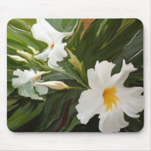 WHITE JASMINE MOUSEPAD