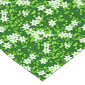 White Jasmine onder groene bladeren Korte Tafelloper (Hoek)