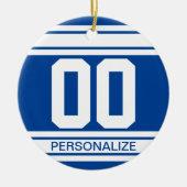 White Jersey Stripes - Achtergrond bewerken, kleur Keramisch Ornament (Voorkant)