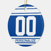 White Jersey Stripes - Achtergrond bewerken, kleur Keramisch Ornament (Links)