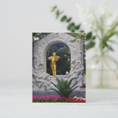 White Johann Strauss Monument, Wenen, Oostenrijk f Briefkaart (Staand voorkant)