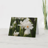 White Jonquils Greeting Card Aankondiging (Voorkant)