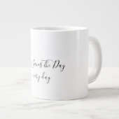 White Jumbo Mok (Voorkant rechts)