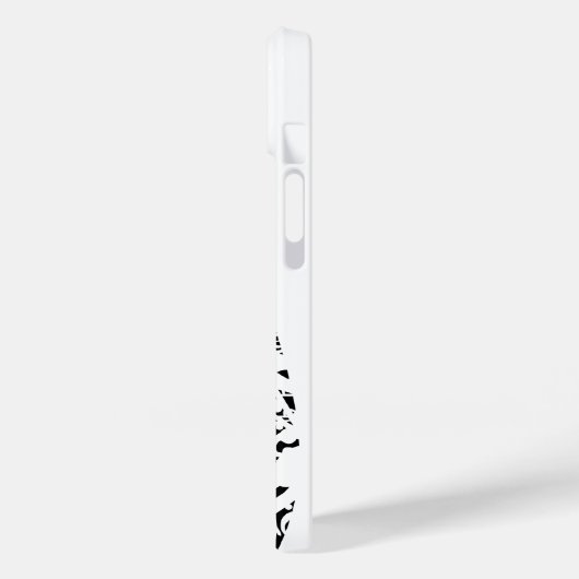 White Jumked Musical Notes op zwart Case-Mate iPhone Case (Achterkant / Links)