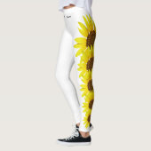 White Kansas State Flower Sunflower Leggings (Links)