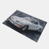 White Karmann Ghia Doormat Deurmat (Schuin)