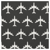 White KC-135 Refueling Jet Airplane on Black Stof (Close Up)