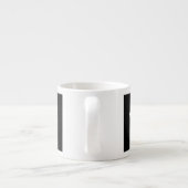 White Keep Calm Crown on Black Espresso Kop (Achterkant)