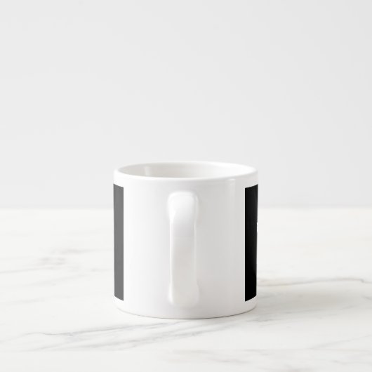 White Keep Calm Crown on Black Espresso Kop (Achterkant)