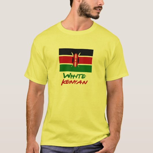 White Kenyan T-shirt (Voorkant)