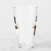 White kerst Snowman Glas (Rechts)