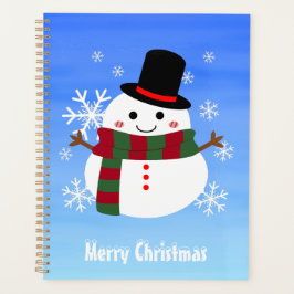White kerst Snowman Planner
