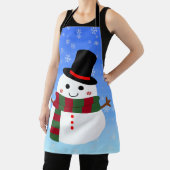 White kerst Snowman Schort (Insitu)