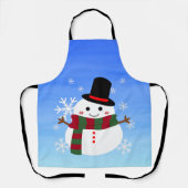 White kerst Snowman Schort (Voorkant)