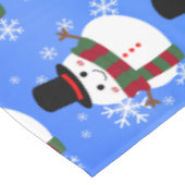White kerst Snowman Tafelkleed (Gekanteld)