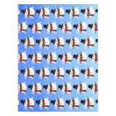 White kerst Snowman Tafelkleed (Voorkant)
