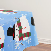 White kerst Snowman Tafelkleed (Voorbeeld)