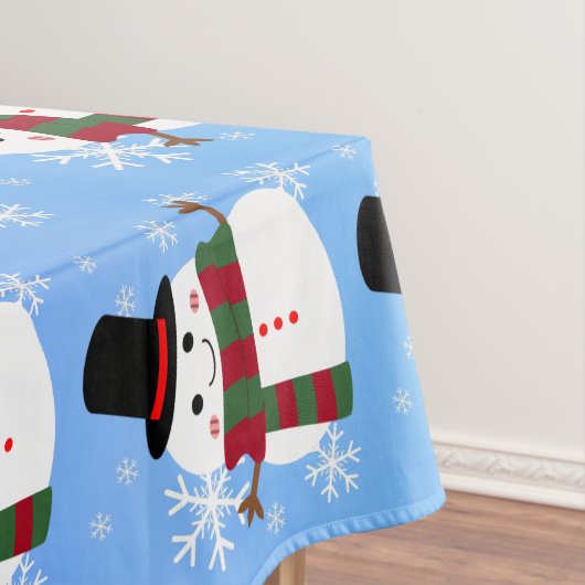 White kerst Snowman Tafelkleed (Voorbeeld)