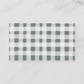  White kerst Woodland Animals Detail Card Informatiekaartje (Achterkant)